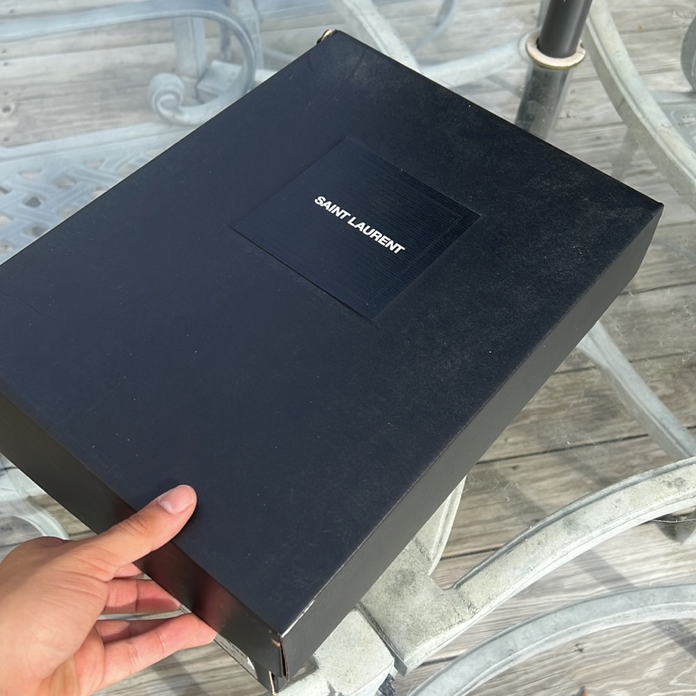 (SOLD) SAINT LAURENT SL/06 M Black Canvas and leather  distressed Sneakers - Picture 13 of 15